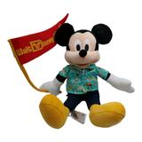 Disney Toys | Disney Parks Mickey Mouse Plush Stuffed Toy From Hong Kong Disneyland Resort 12" | Color: Black/Green | Size: Osg