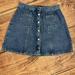 Urban Outfitters Skirts | Bog Urban Outfitters Jean Skirt / Free(Nwot) Shein Top | Color: Blue | Size: S