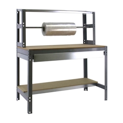 PROREGAL Packtisch BUFFALO mit Schubfach | HxBxT 84x90x76cm | Traglast 400kg | Grau Image
