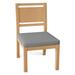 Summer Classics Avondale Patio Dining Side Chair w/ Cushions Wood in Brown | 36 H x 20.5 W x 25.5 D in | Wayfair 29424+C2244278N