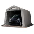 INTENT24 Abri garage 2,4x3,6 m, PVC 550, H. 2,0 m, gris - gris