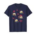 Minions Valentine's Day Bob And Teddy Bear Jumble T-Shirt