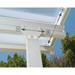 Feria 10 ft. White/White Aluminum Patio Cover