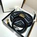 Gucci Bags | Gucci Marmont Belt Bag, Leather 85 | Color: Black | Size: Belt Size 85