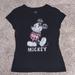 Disney Shirts & Tops | Disney Mickey Mouse Top Junior Size Xl | Color: Black/White | Size: Xlg