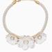 Kate Spade Jewelry | Kate Spade Bright Blossom Statement Necklace | Color: Gold/White | Size: Os