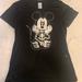 Disney Tops | Disney Mickey Mouse Skeleton Black Short Sleeve T Shirt Size Xl | Color: Black/White | Size: Xl