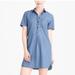 J. Crew Dresses | Jcrew Denim Shirt Dress Medium | Color: Blue | Size: M