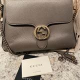 Gucci Bags | Gucci Bag | Color: Gray/Tan | Size: Medium Size Shoulder Strap Bag