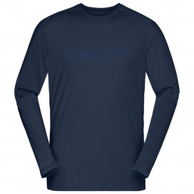 Norrøna - Falketind Equaliser Merino Round Neck - Merinoshirt Gr L blau Image