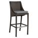 Summer Classics Athena Patio Bar Stool w/ Cushion Wicker/Rattan in Black | 45 H x 19.5 W x 25.75 D in | Wayfair 39882+C771716W716