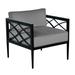 Summer Classics Elegante Patio Chair w/ Cushions in Black | 26 H x 28.5 W x 28.25 D in | Wayfair 425397+C673H6458W6458