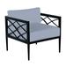 Summer Classics Elegante Patio Chair w/ Cushions in Black | 26 H x 28.5 W x 28.25 D in | Wayfair 425397+C673H750N