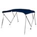 SereneLife 3 Bow Bimini Top - 2 Straps & 2 Rear Support Poles w/ Marine-Grade 600D Polyester Canvas (Navy ) Fabric in Blue | Wayfair SLBT3NAV672