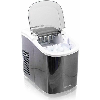 Mulano Eiswürfelmaschine Edelstahl Eiswürfelbereiter Eiswürfel Ice Maker Eis Maschine Icemaker Image
