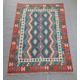 Handmade Kilim Rug, Classic Afghan Turkish Wool Area Kilim Rug 206x150 CM