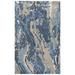 Alora Decor Lapis Blue, Grey, and Ivory Hand-tufted Wool Blend Rug