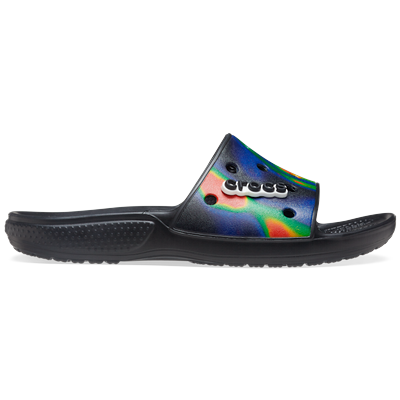 Crocs Black / Navy Classic Crocs Solarized Slide Shoes Crocs Black /...