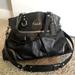 Coach Bags | Black Leather Coach Convertable Satchel Bag | Color: Black/Gray | Size: Os