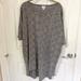 Lularoe Tops | Lularoe Irma Tunic Size Medium - Black And White Jacquard Geometric - Like New | Color: Black/White | Size: M