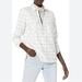 J. Crew Tops | J. Crew Plaid Flannel Shirt Jacket | Color: Black/White | Size: Xxs