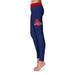 Women's Navy American University Eagles Solid Yoga Leggings