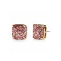 Kate Spade Jewelry | Kate Spade Glitter Square Rose Glitter Mini Stud Earrings | Color: Gold/Pink | Size: Os