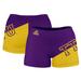 Women's Purple Tennessee Tech Golden Eagles Plus Size Color Block Shorts