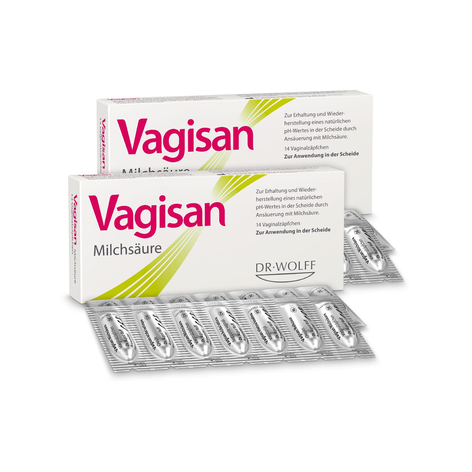 Vagisan Milchsäure Doppelpack 2x14 St Vaginalsuppositorien Image