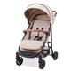 ASALVO MANCHESTER Kinderwagen, leicht zu falten, leicht und kompakt, breiter und bequemer Sitz, voll verstellbare Rückenlehne, ausziehbar, mit Visier/gefederte Räder, Beige