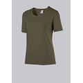 BP 1715-234-73-L T-Shirt für Frauen, 1/2 Ärmel, Rundhals, Länge 62 cm, 170,00 g/m² Baumwolle mit Stretch, oliv, L