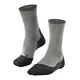 FALKE Women's TK2 Explore Wool Silk W SO Thermo-Regulated Thick Anti-Blister 1 Pair Hiking Socks, Grey (Light Grey 3400), 2.5-3.5