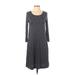 Gap Casual Dress: Gray Solid Dresses - Women's Size X-Small