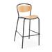 m.a.d. Furniture Design Thru Bar Stool Wood/Metal in Gray/Black | 41.25 H x 21.6 W x 20.5 D in | Wayfair G63BU-BLK-DGRY SF304