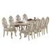 Rosdorf Park Elamin 11 Piece Dining Table Set Wood/Upholstered in Brown | 30 H in | Wayfair 7351BE28C7394777A62536CC2AB0DF70