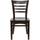 Flash Furniture Camry Series Ladder Back Side Chair I Faux Leather/Upholstered | 33.75 H x 17.5 W x 20 D in | Wayfair XU-DGW0005LAD-WAL-GG