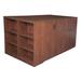 Latitude Run® Linh 3-Drawer 6-Shelf Open workstation Wood in Brown | 42 H x 85 W x 46 D in | Wayfair 170AC6B241B949F4A47BA39E61B7F3DC