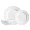 Safdie & Co. Inc. 12 Piece Dinnerware Set, Service for 4 Porcelain/Ceramic in White | Wayfair HK03175