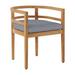 Summer Classics Santa Barbara Patio Dining Armchair w/ Cushions Wood in Brown/Gray | 27.75 H x 22.75 W x 23.125 D in | Wayfair 27894+C1924326N