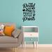 VWAQ The Road to My Heart is Paved w/ Paw Prints Wall Decal Vinyl in Black | 13 H x 9 W in | Wayfair TRTMH_13X9_BLACK