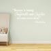 VWAQ Wall Decal Vinyl in White | 20 H x 48 W in | Wayfair BIBCAC_20X48_WHITE