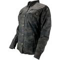 Bores Military Jack Damen Motorrad Textiljacke, schwarz-mehrfarbig, Größe 2XL