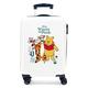 Disney Winnie The Pooh Kabinentrolley, weiß, 38 x 55 x 20 cm, Hartplastik, seitlicher Kombinationsverschluss, 34 l, 2 kg, 4 Räder