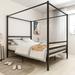 Minimalism Style Metal Canopy Bed Platform Bed Frame