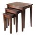 Regalia 3-Pc Nesting Table Set, Walnut - 20.12" x 14.96" x 21.65"