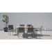Essence Grey Seagull 7 Pc Dining Set with Sling Set in Pewter