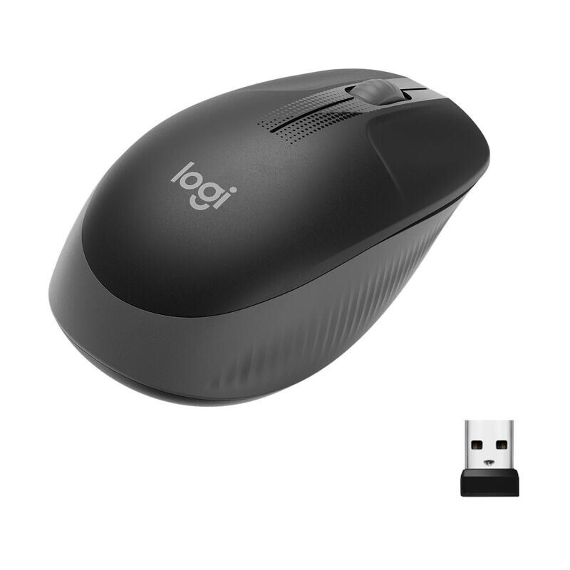 Logitech Maus M190 Maus M190 Full Size Optische kabellose kabellose Maus Charcoal Gray Image