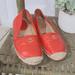 Coach Shoes | Coach Leather Espadrilles | Color: Orange/Red | Size: 8