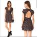 Free People Dresses | Free People Black And Purple Floral Mini Dress | Color: Black/Purple | Size: L