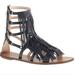J. Crew Shoes | Jcrew Fringe Gladiator Sandals Sz 7 | Color: Black/Blue | Size: 7